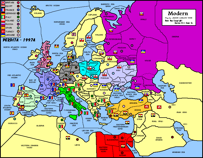 The state of play in the 'Perdita' Game at the end of 1997